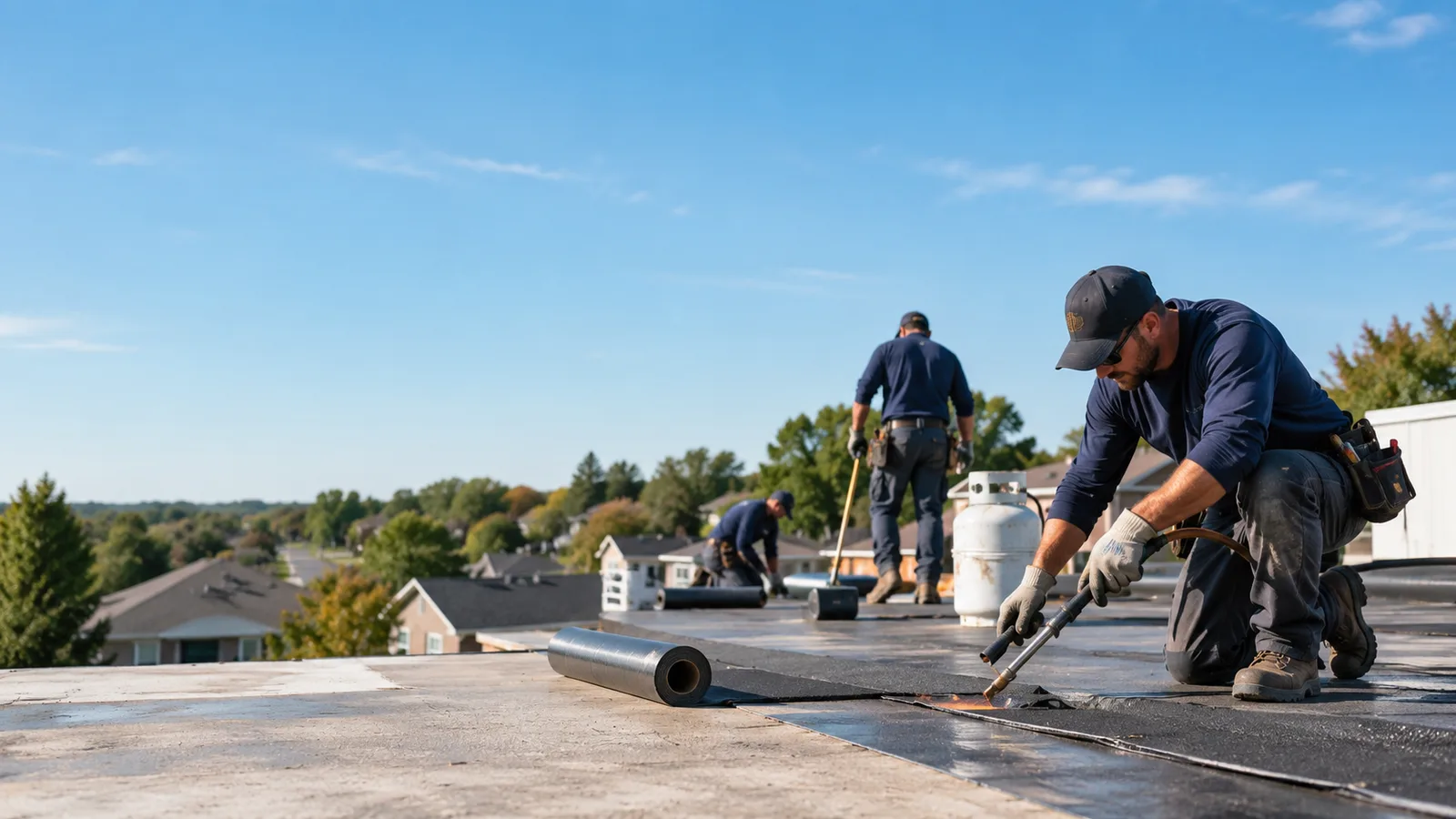 Flat Roof Leak Repair providers in Oakford, IL